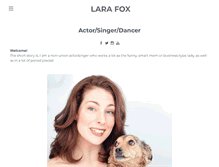 Tablet Screenshot of larafox.com